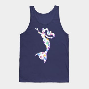 Totally 90s Pattern Mermaid Tank Top